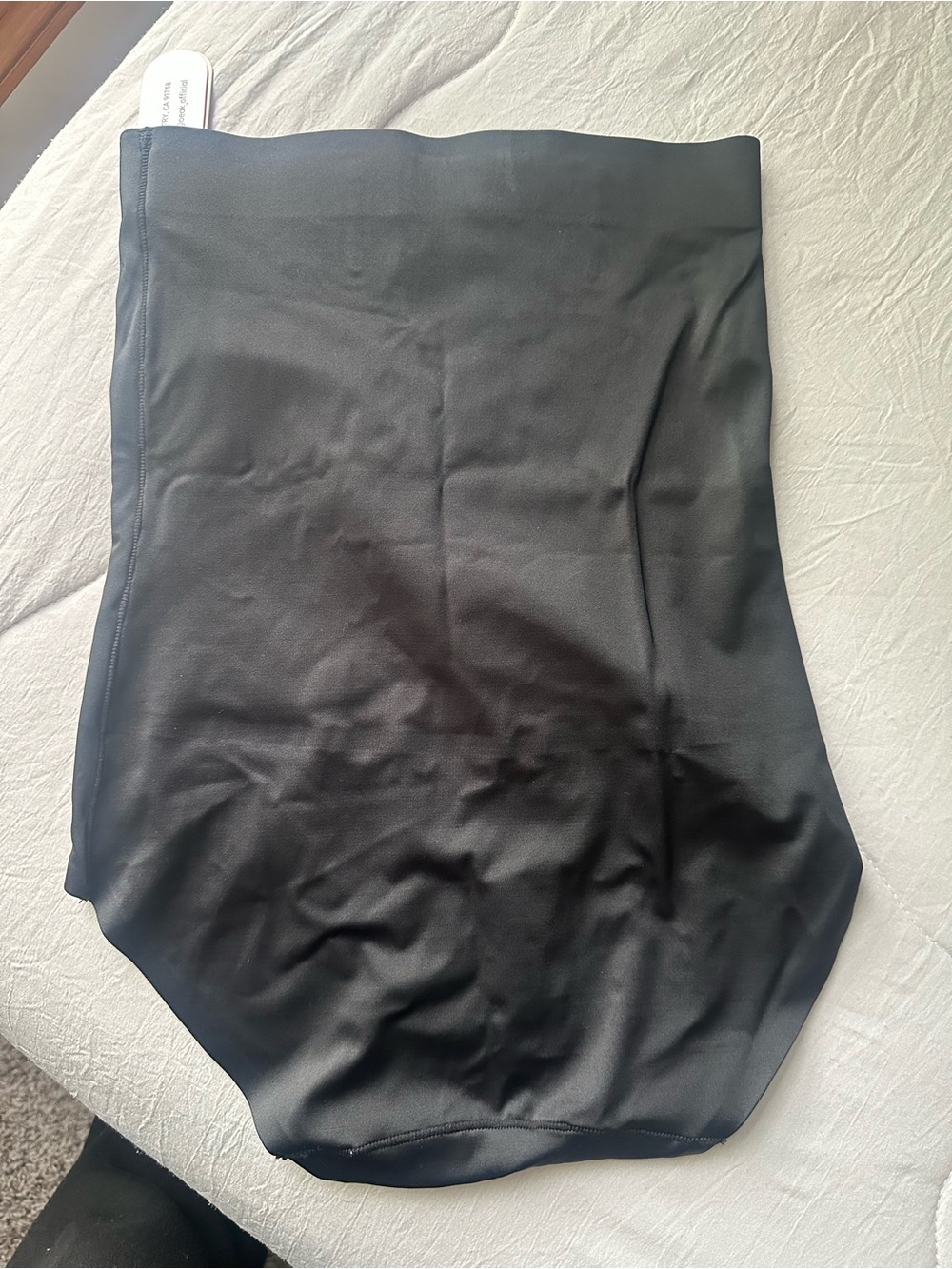 Amazon Essentials Black Mini Skirt - Smooth Stretch Ponte